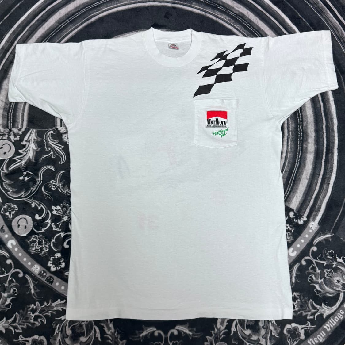 (XL) 90s 빈티지 말보로 프로모 레이싱 반팔 티셔츠 상품이미지2