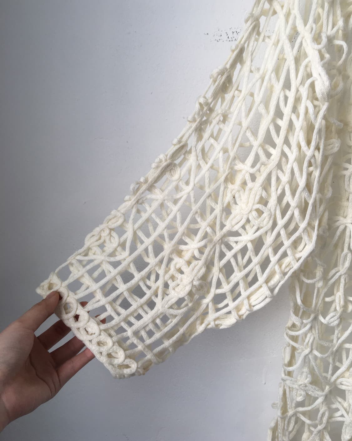 Duffel button net cardigan 상품이미지3