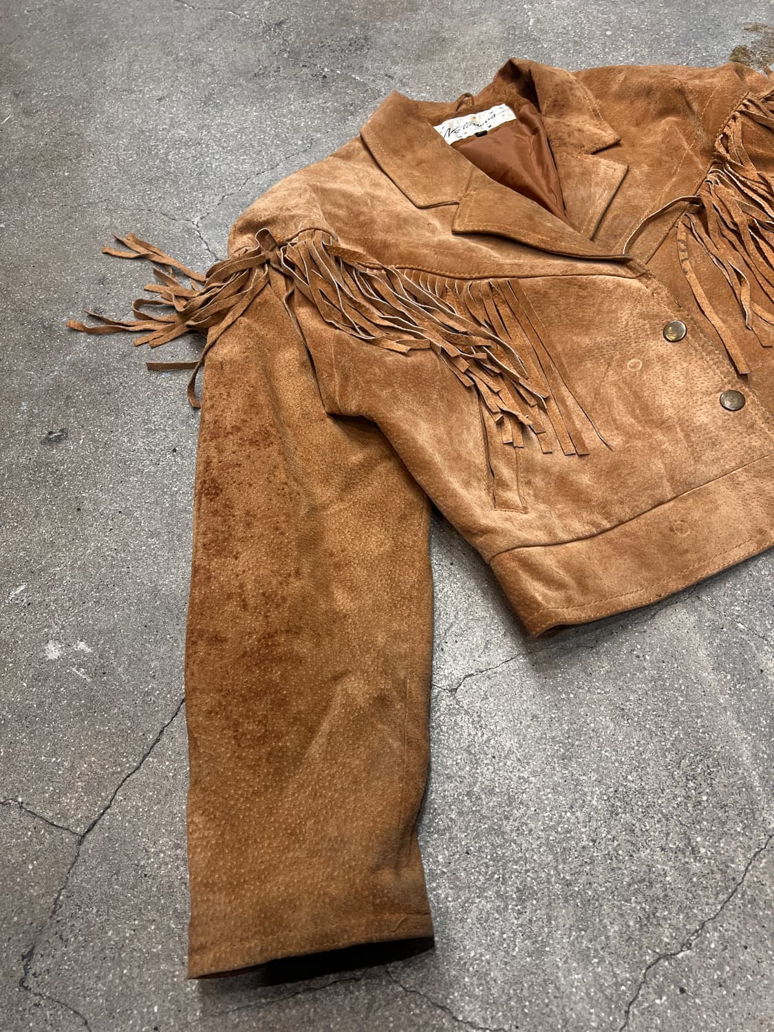 빈티지 스웨이드 프린지 자켓 상품이미지2