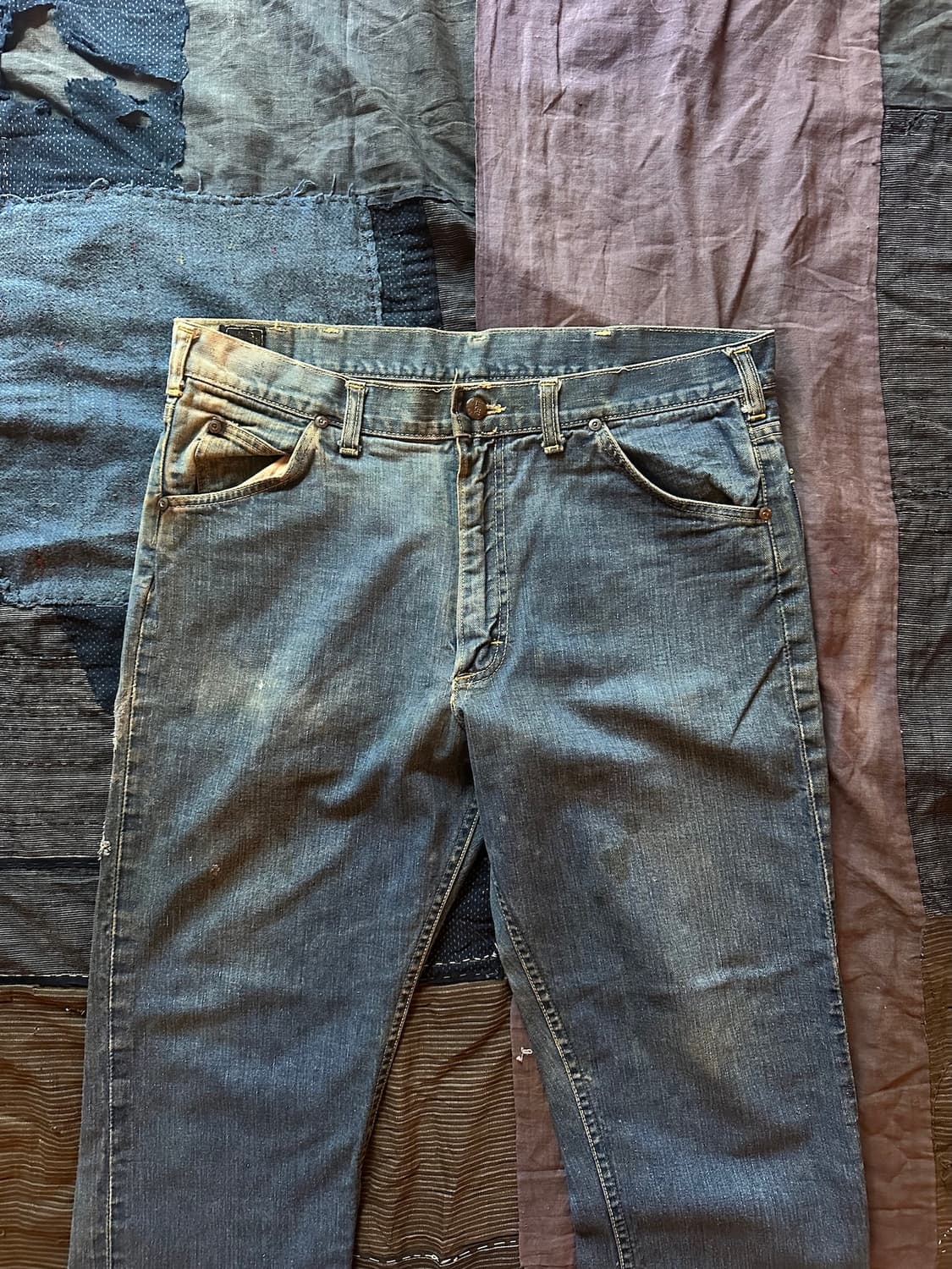 70s USA LEE 빈티지 리 카우보이컷 데님 팬츠 상품이미지2