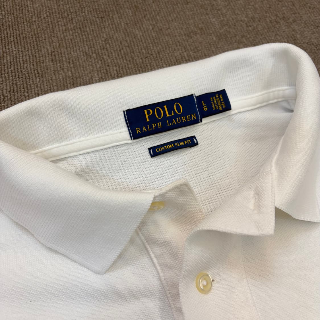 polo 랄프로렌 폴로 피케 카라티 화이트 L 상품이미지2
