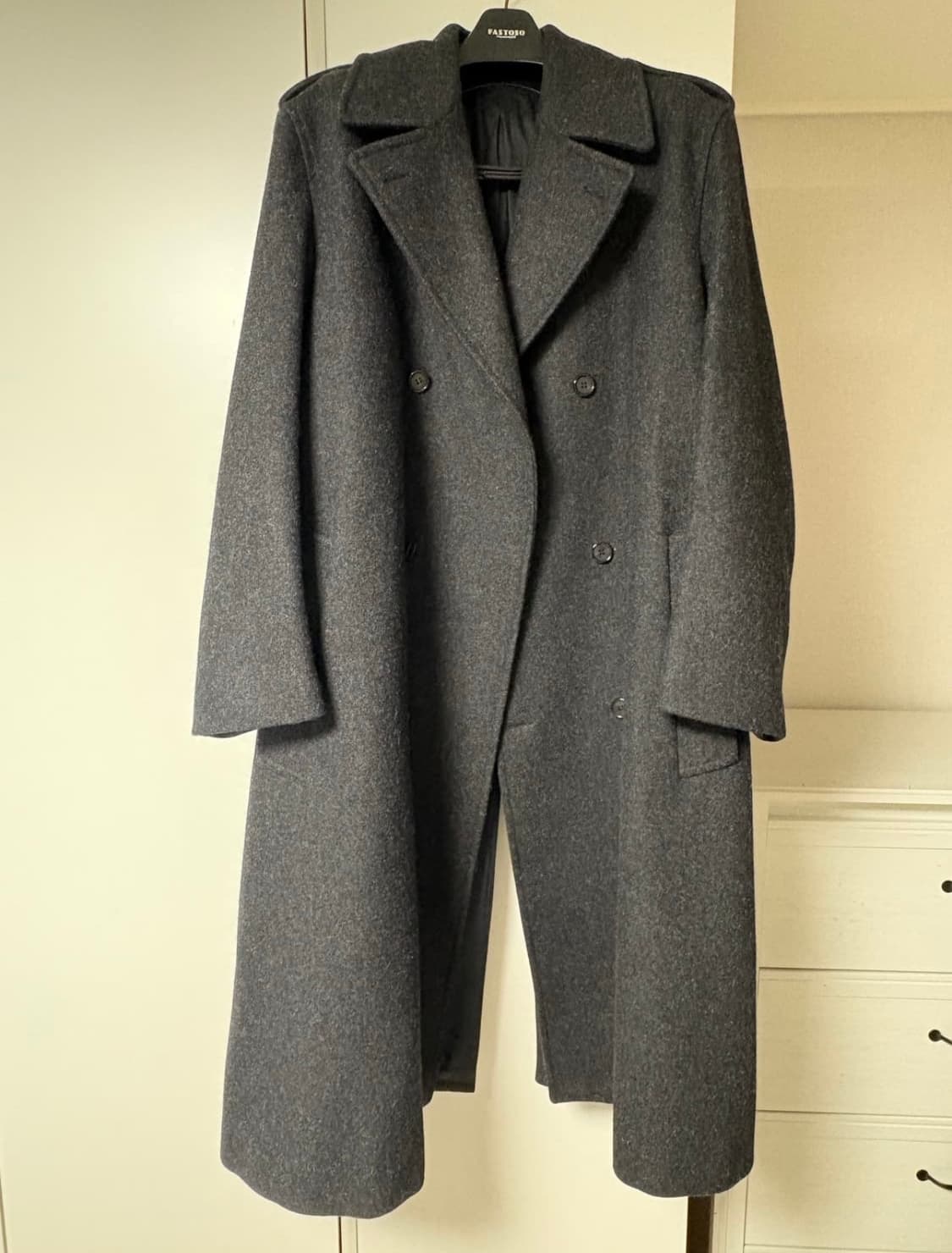 마르니 오버사이즈 차콜 그레이 더블 코트(48사이즈) 상품이미지3