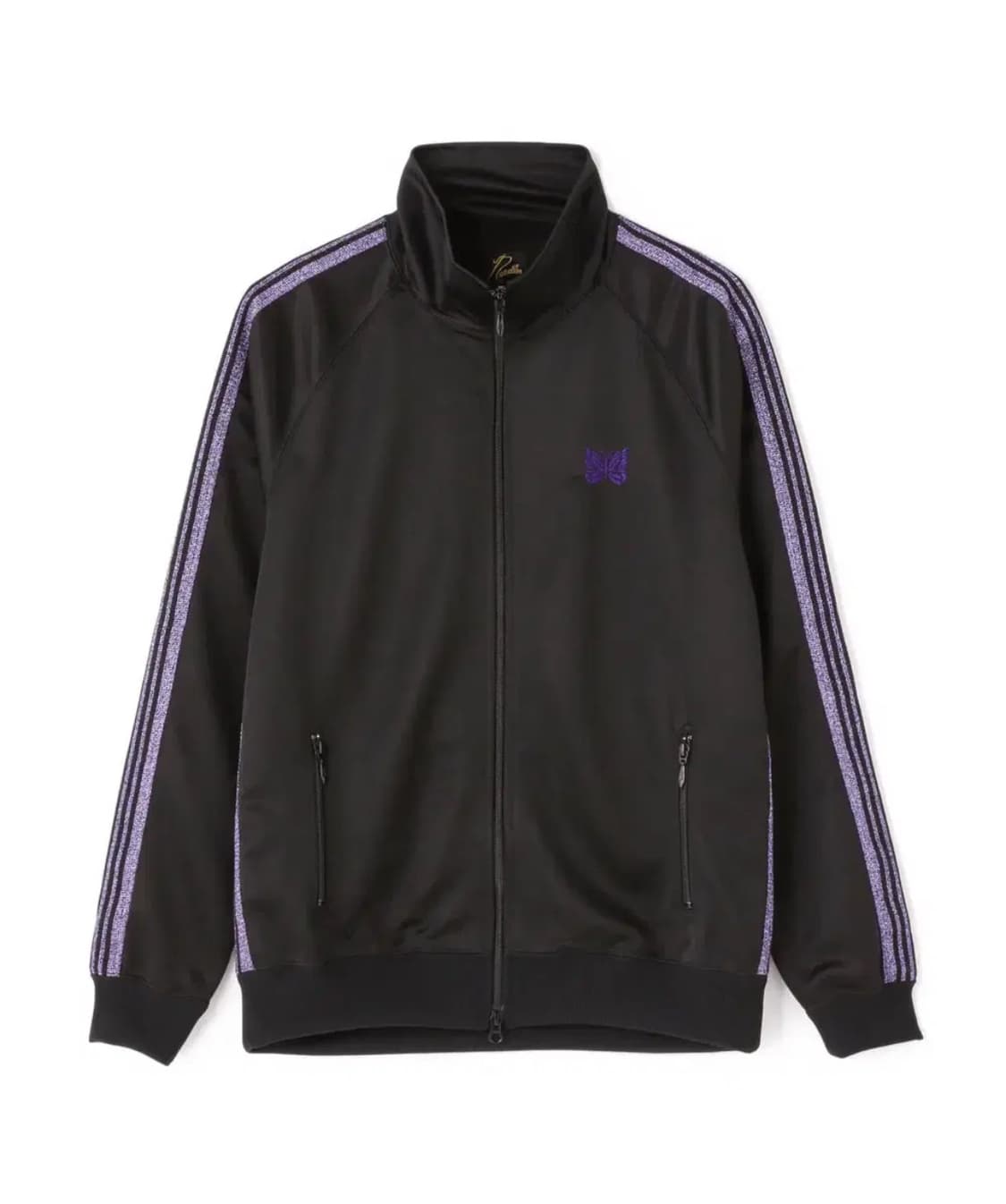 Needles 니들스xB'2nd 한정 별주 라메 트랙 자켓 져지 검정보라 상품이미지8