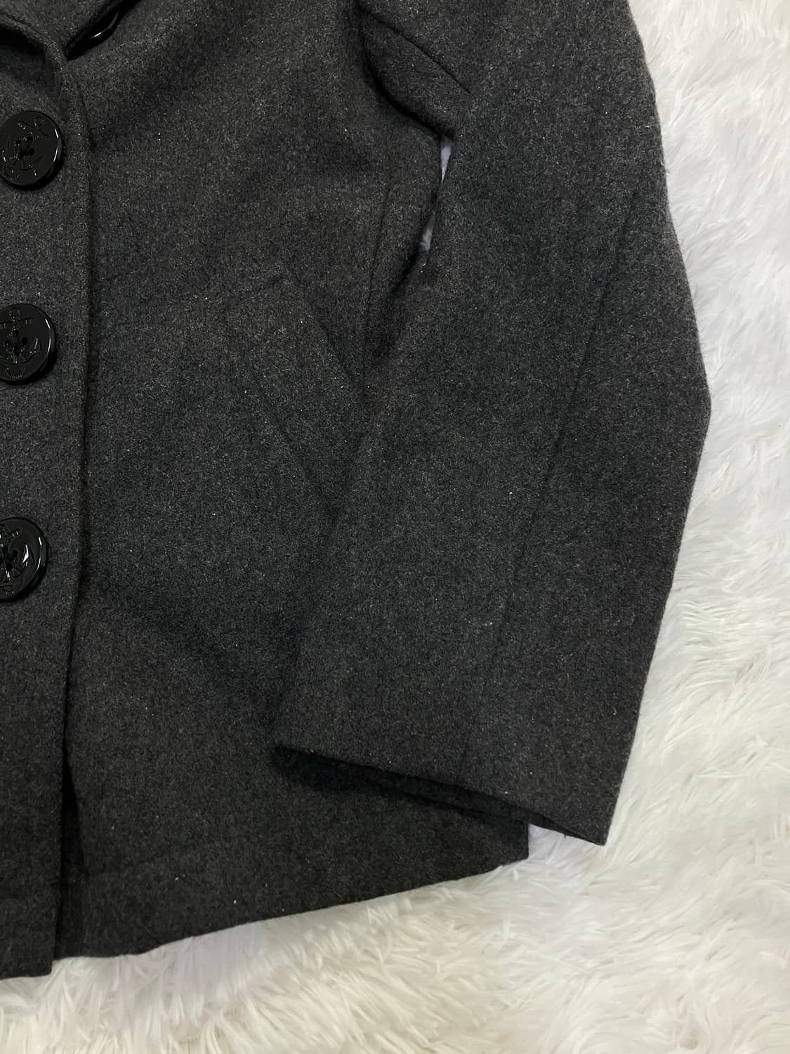 얼스 차콜 3버튼 코트 y2k 스트릿 갸루 펑키 일본빈티지671 fab 상품이미지4