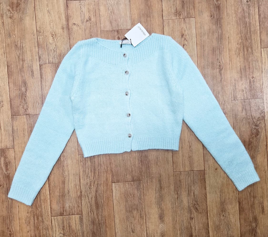 언유즈얼리(Unusually) 치코 보트넥 니트가디건 프리사이즈 새상품 상품이미지4