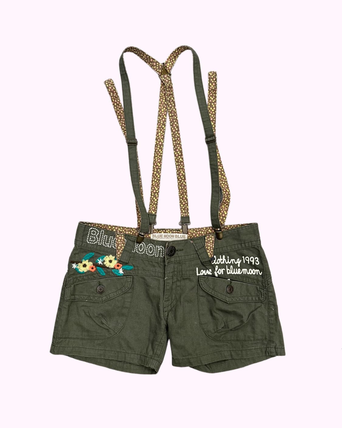 embroidery suspender sufer pants 상품이미지2
