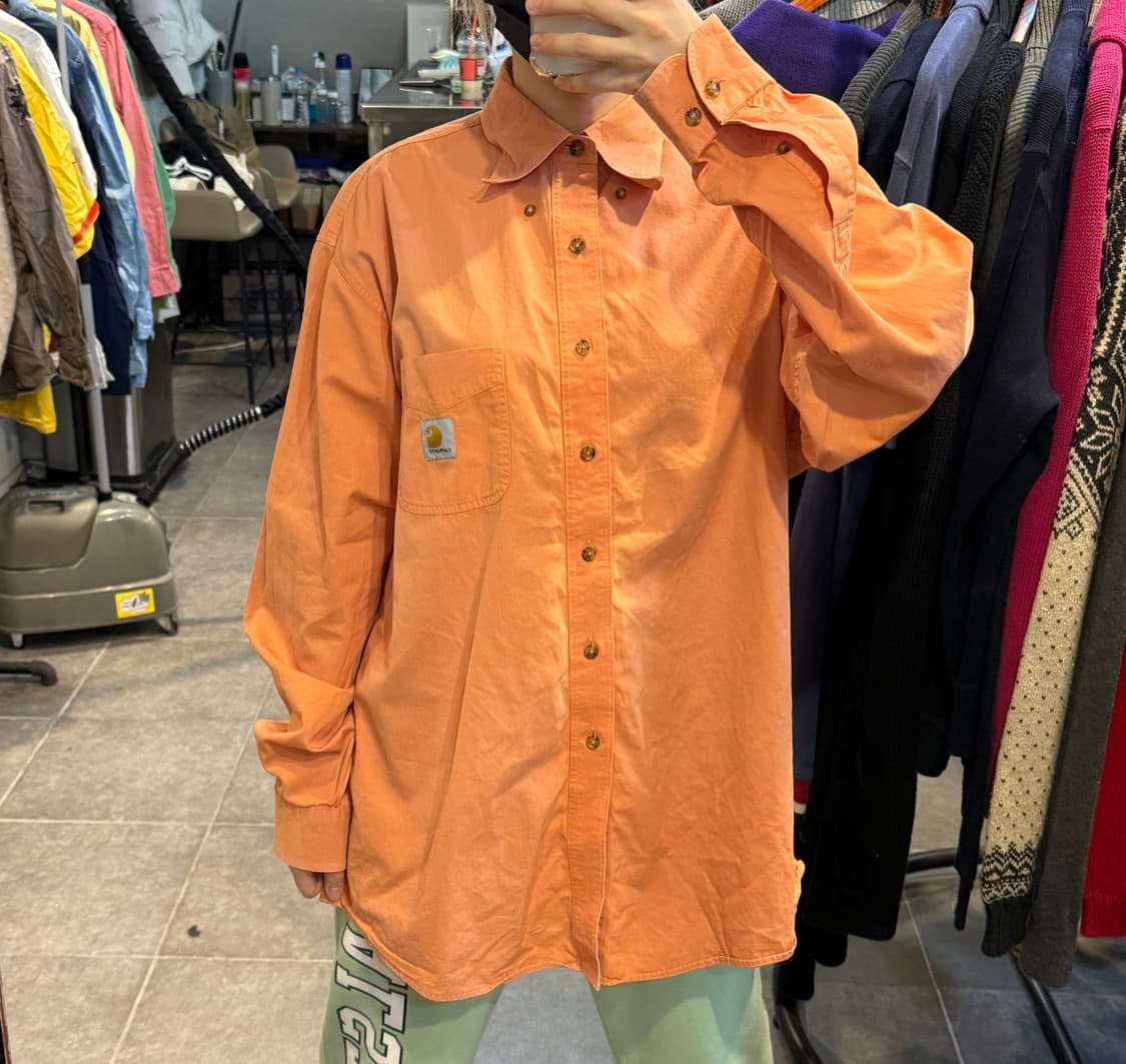 [NO.9] 칼하트 오렌지 긴팔셔츠 상품이미지2