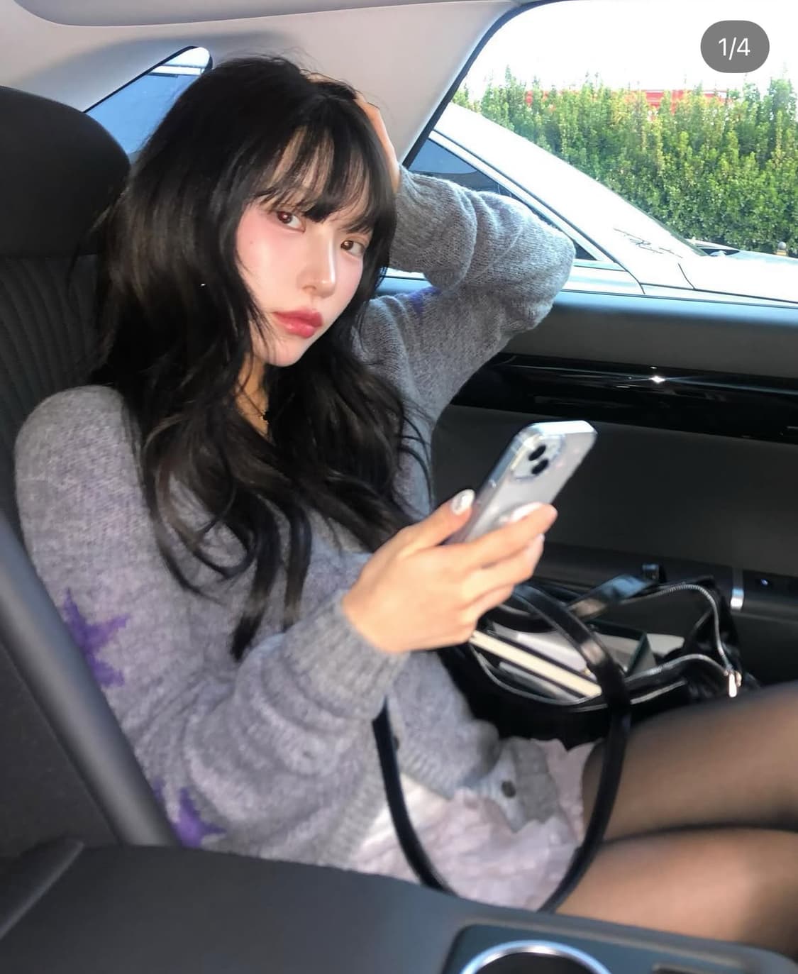 마지셔우드 모헤어 스타 가디건 소윤착용 상품이미지3