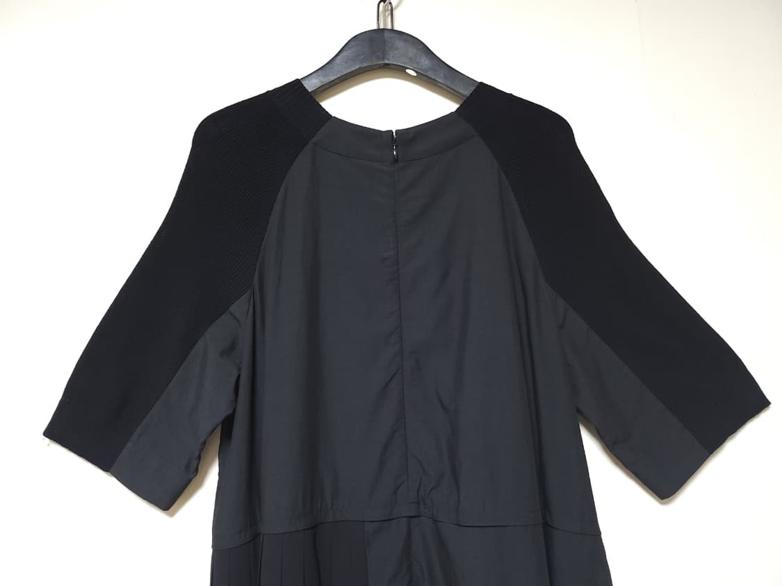 이새 골지패턴 플리츠배색 언발란스 롱원피스 66  상품이미지5