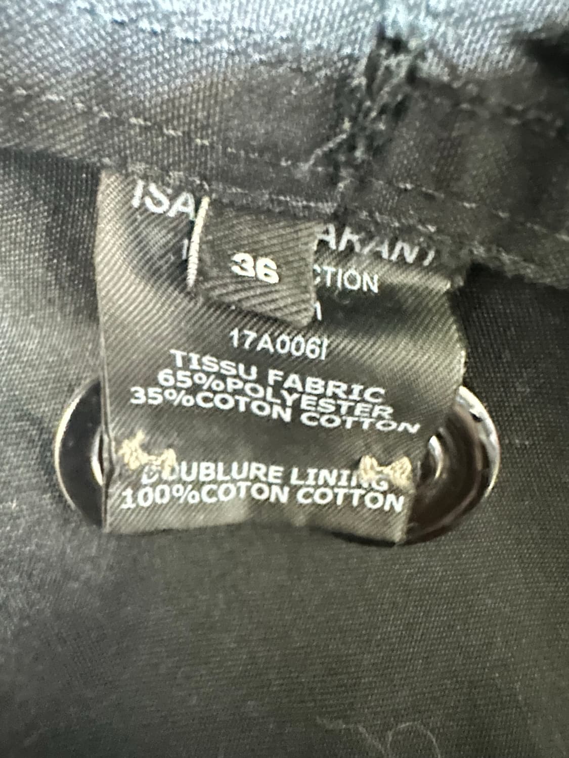 이자벨마랑 블랙 벨티드 유니크자켓 정품 상품이미지9