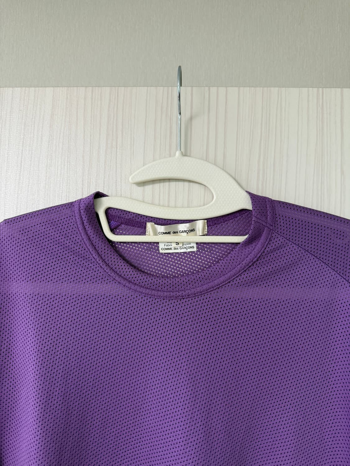 꼼데가르송 퍼플 메쉬 반팔티 상품이미지2