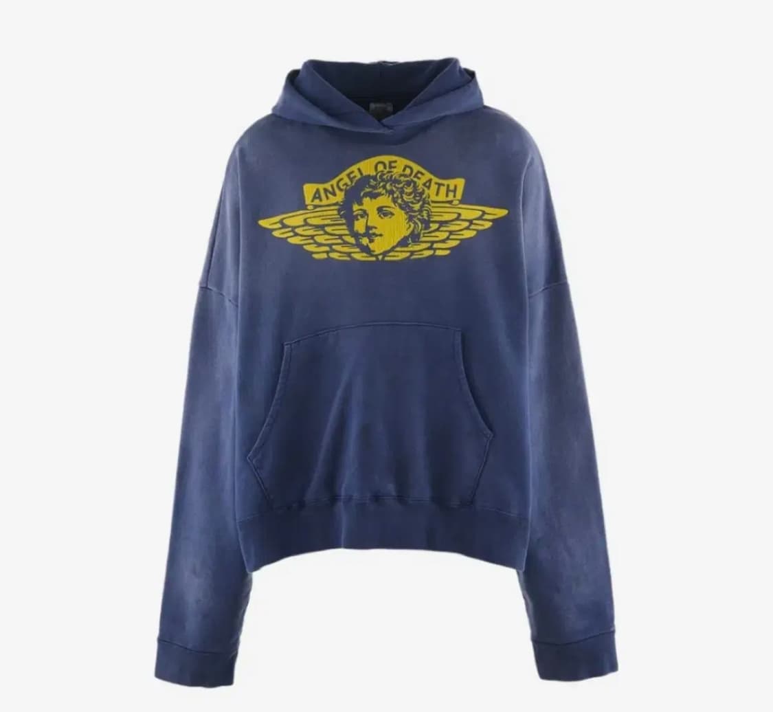 [L] 세인트미카엘 조던오마주 후드 엔젤오브데스 24fw 네이비 상품이미지1