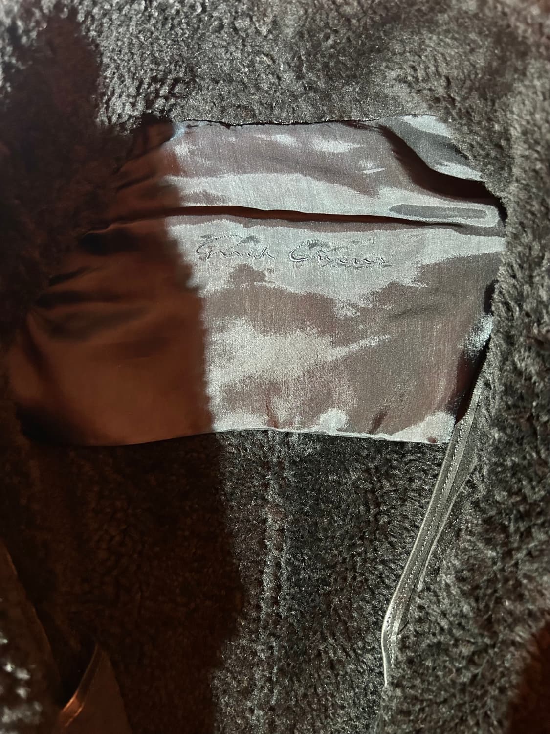 Rick Owens jacket 릭오웬스 퍼 디테일 하이넥 레더자켓 상품이미지4