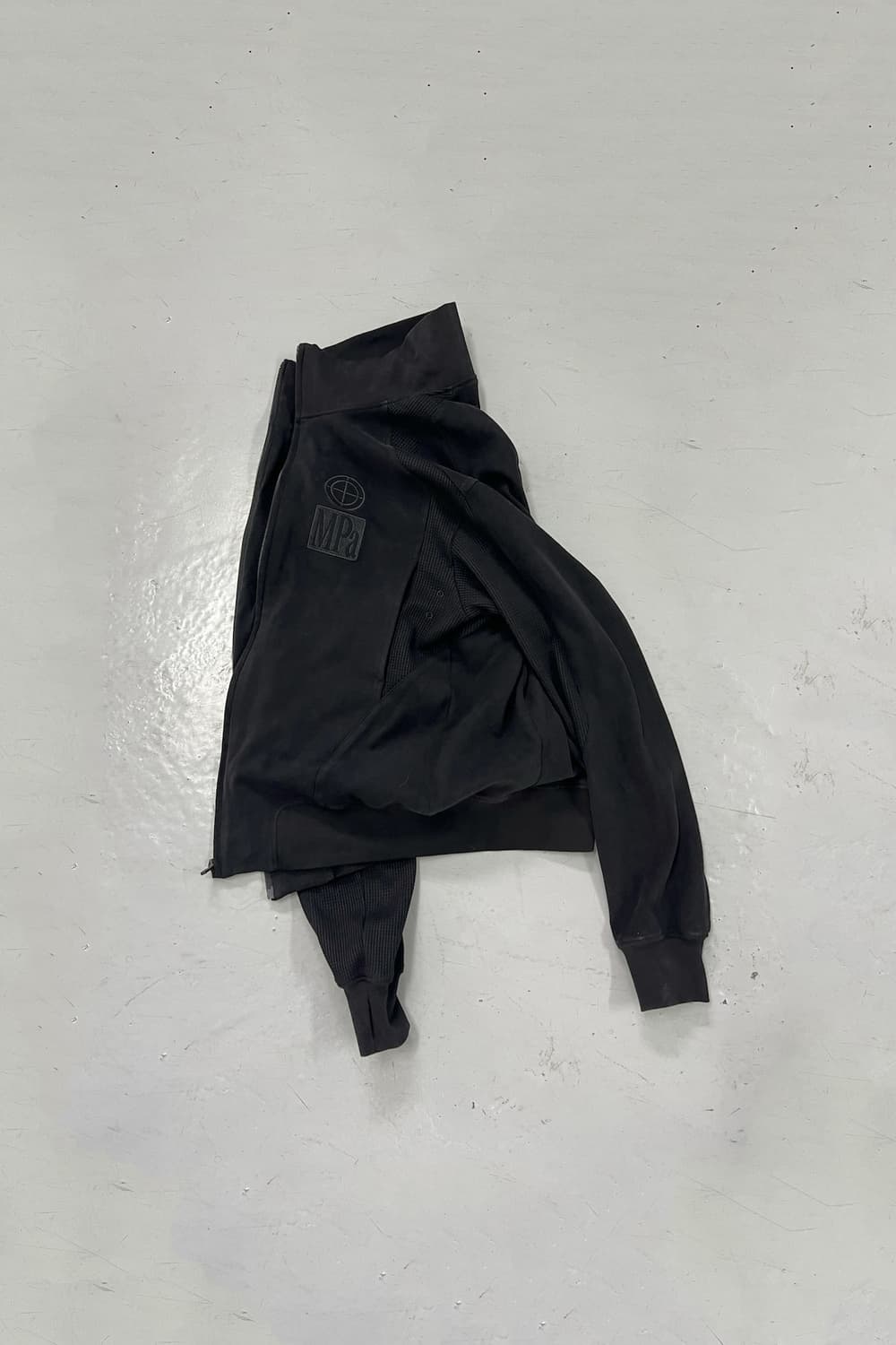 플라스틱프로덕트 contrast zipped jacket 블랙 상품이미지3