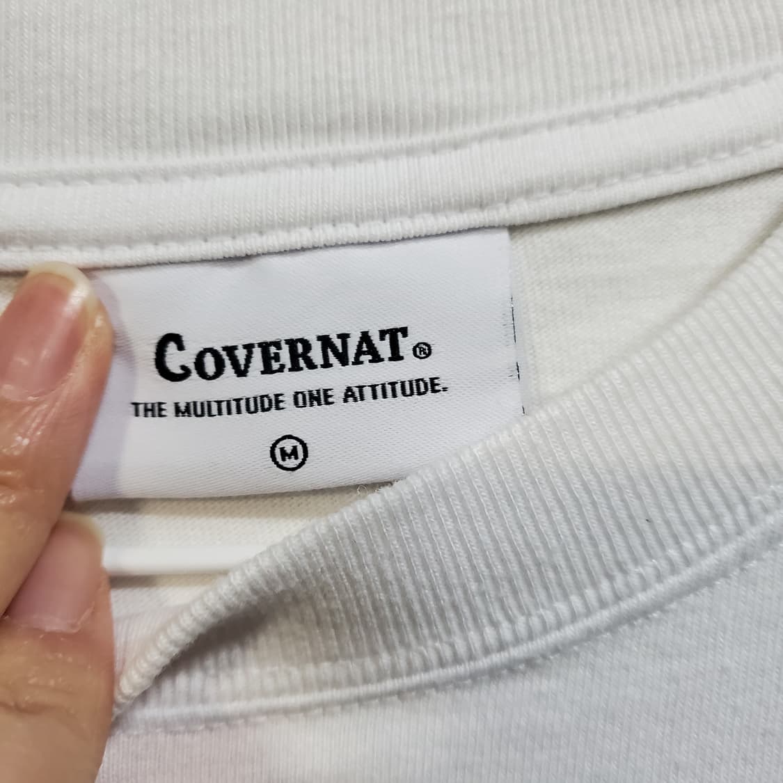 커버낫 오센틱 반팔 티셔츠 화이트  상품이미지3