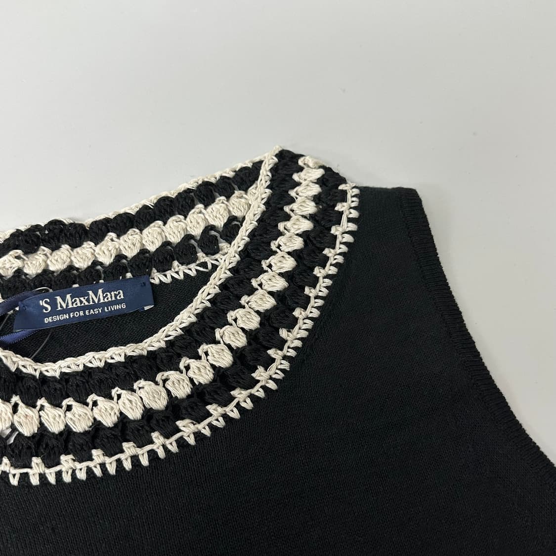 막스마라 린넨 니트 슬리브리스 탑 새상품 상품이미지3