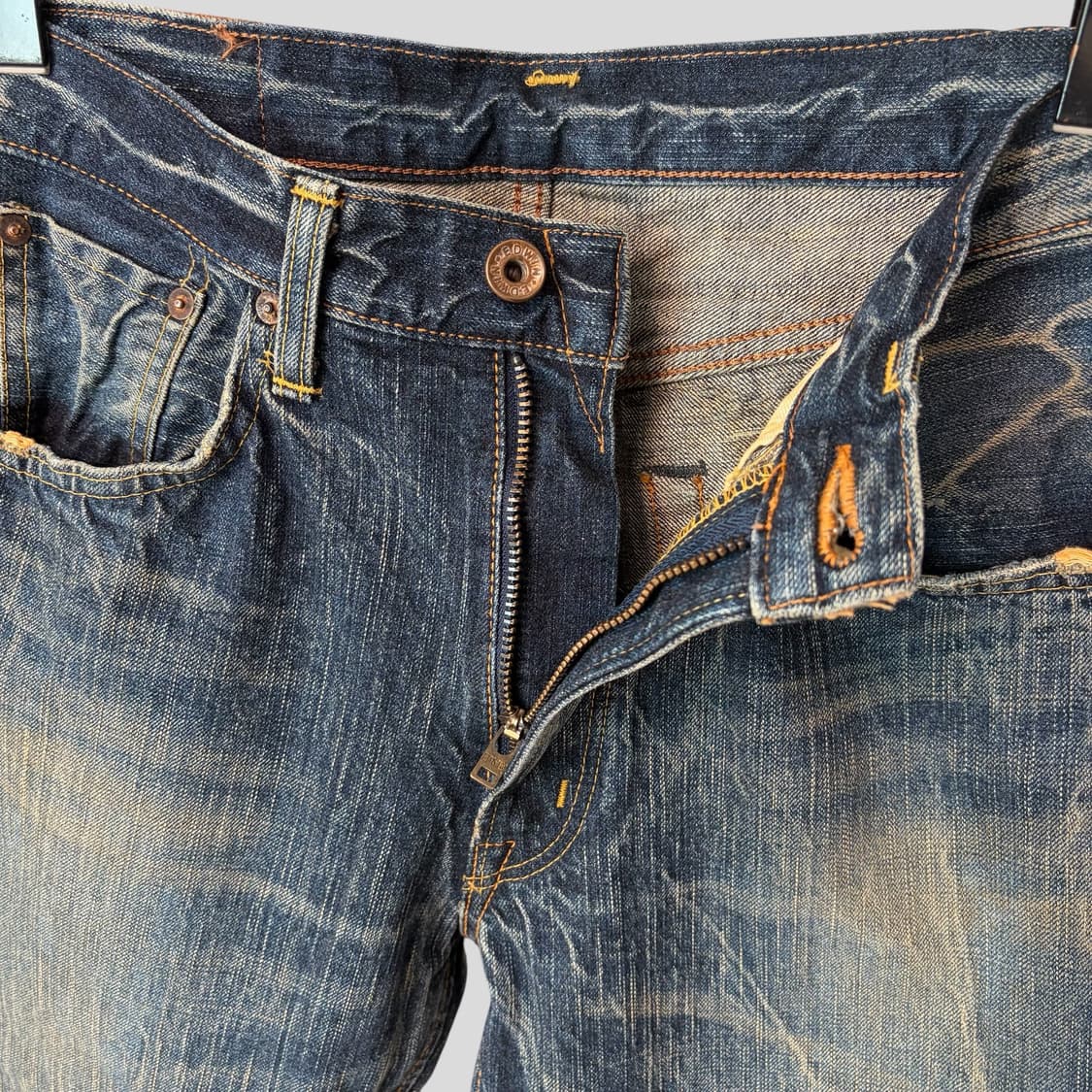 (28)EDWIN 에드윈 505zx 위싱 셀비지 데님청바지 상품이미지3