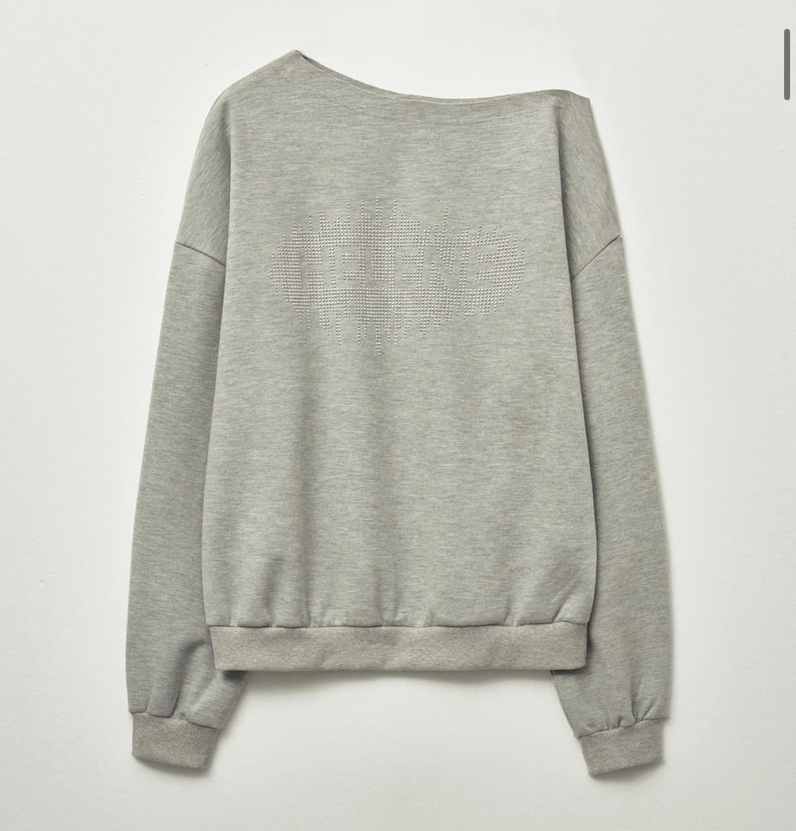 헬레네파리스 원 숄더 스터드 오버핏 스웻셔츠 [멜란지] 상품이미지2