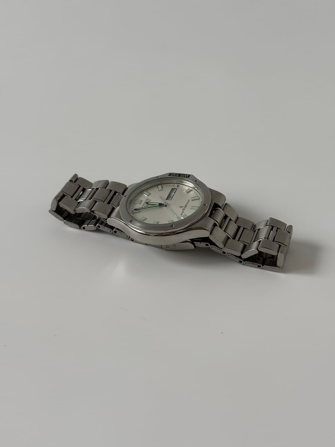 빈티지 시계 1990년대 실버 쿼츠 남성 상품이미지6