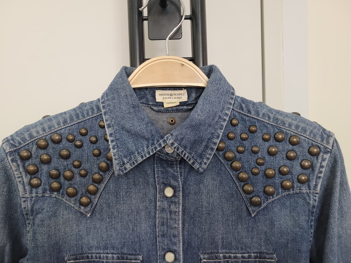 랄프로렌 데님앤서플라이 스터드 웨스턴 데님 셔츠 XS사이즈 상품이미지2