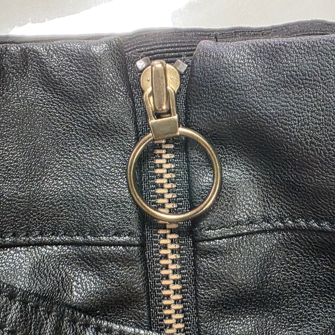 1163 에고이스트 인조가죽 미니스커트 55 블랙 벨트세트 버튼 스커트 상품이미지5