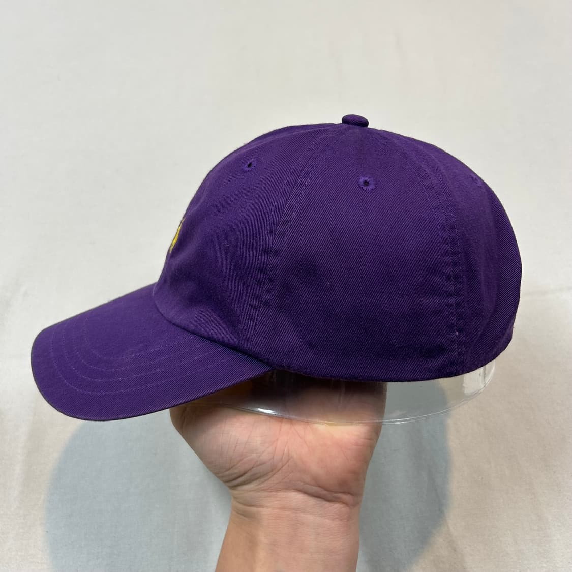 폴로 랄프로렌 보라색 볼캡 모자 가죽스트랩 정품 상품이미지3