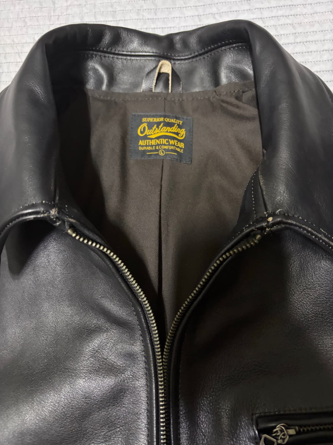 아웃스탠딩 티코어 가죽 레더 스포츠자켓 L 상품이미지5