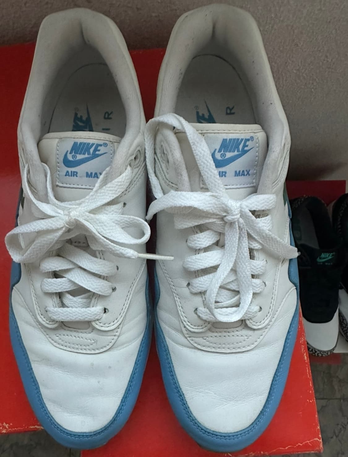 나이키 에어 맥스1 흰하 쥬얼 유니버시티블루 275 상품이미지6