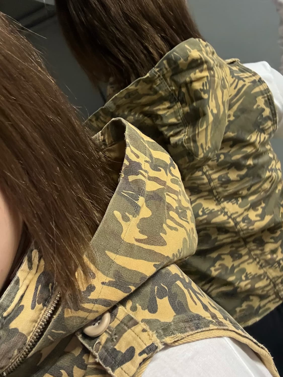 camo pattern pocket vest jacket 상품이미지4