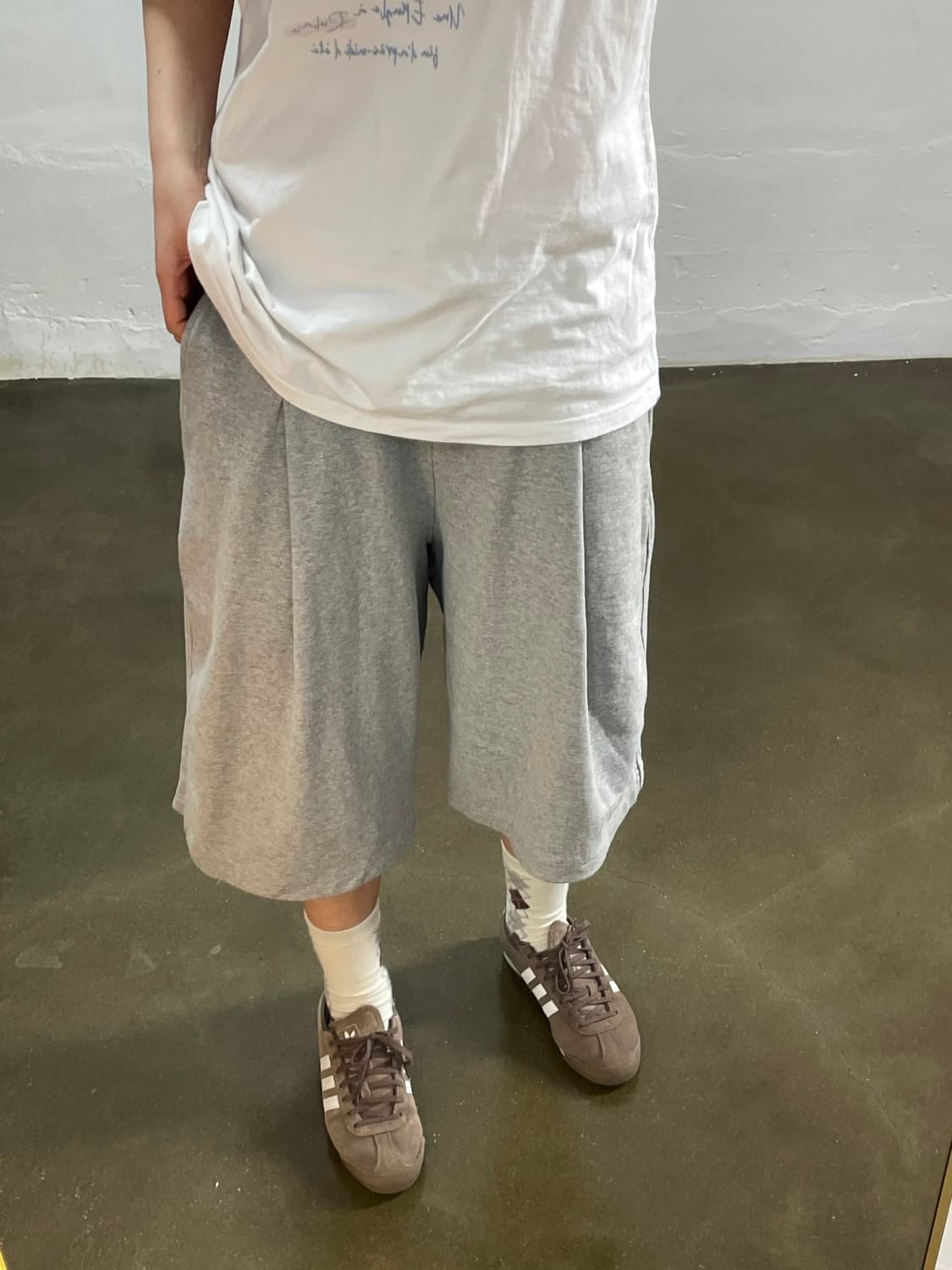 마리떼프랑소와저버 와이드 핏 그레이 반바지 XL 상품이미지3
