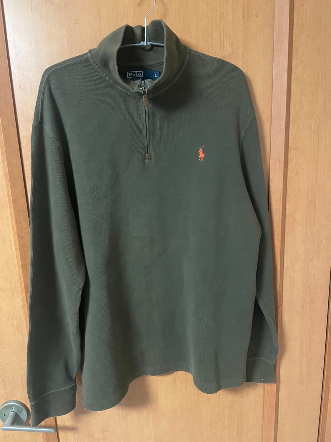 폴로랄프로렌 하프집업 니트 올리브 L 상품이미지1