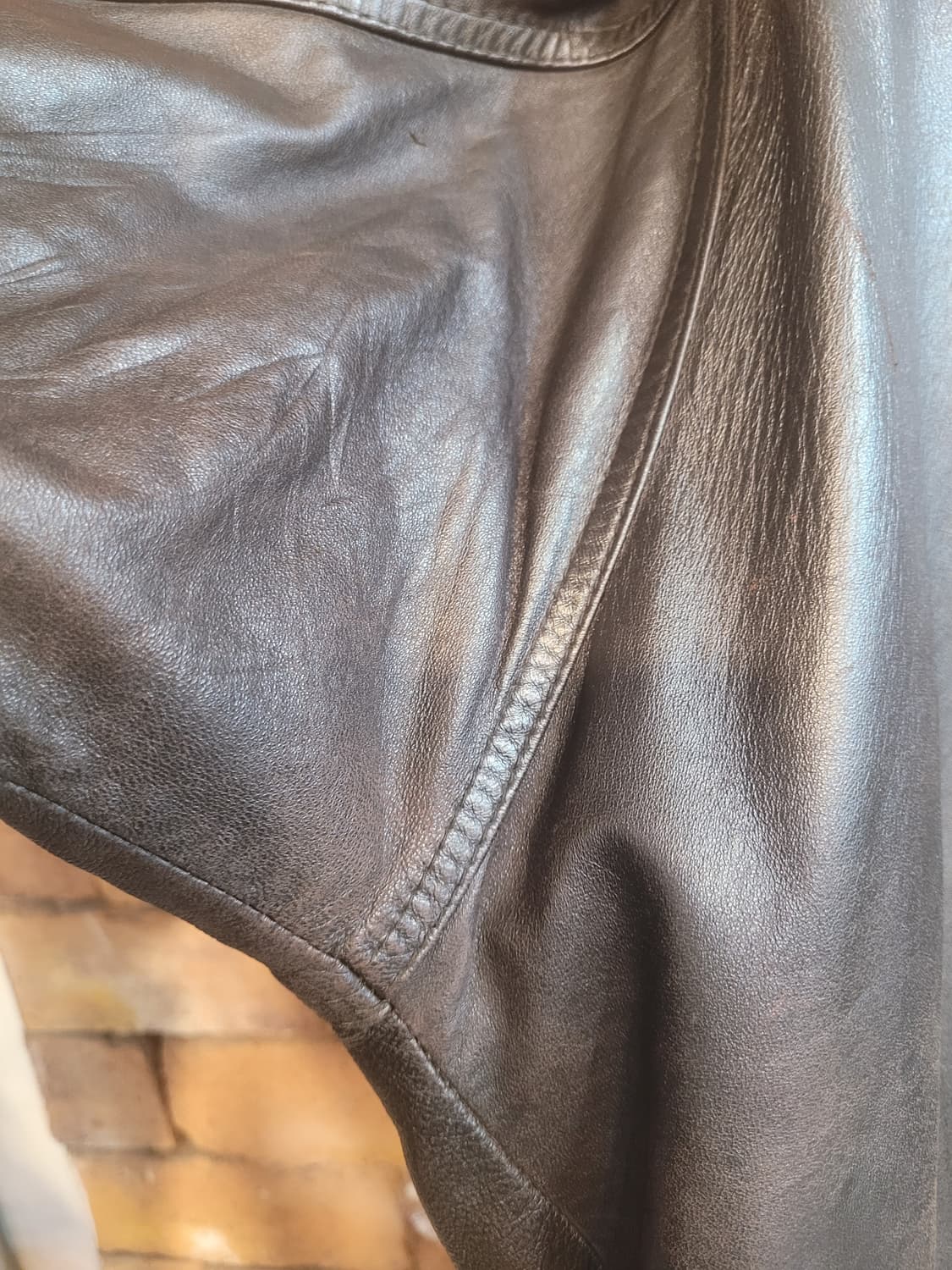 90' 입생로랑 빈티지 양가죽 자켓 105 상품이미지7