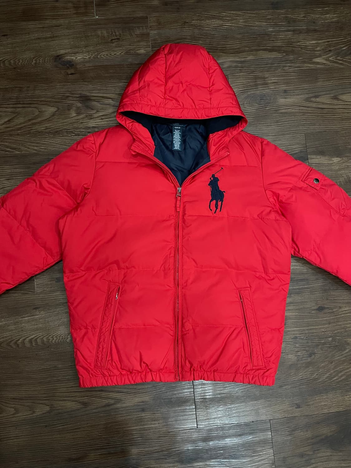 폴로 랄프로렌 빅포니 다운 패딩 푸퍼 자켓 레드 상품이미지1