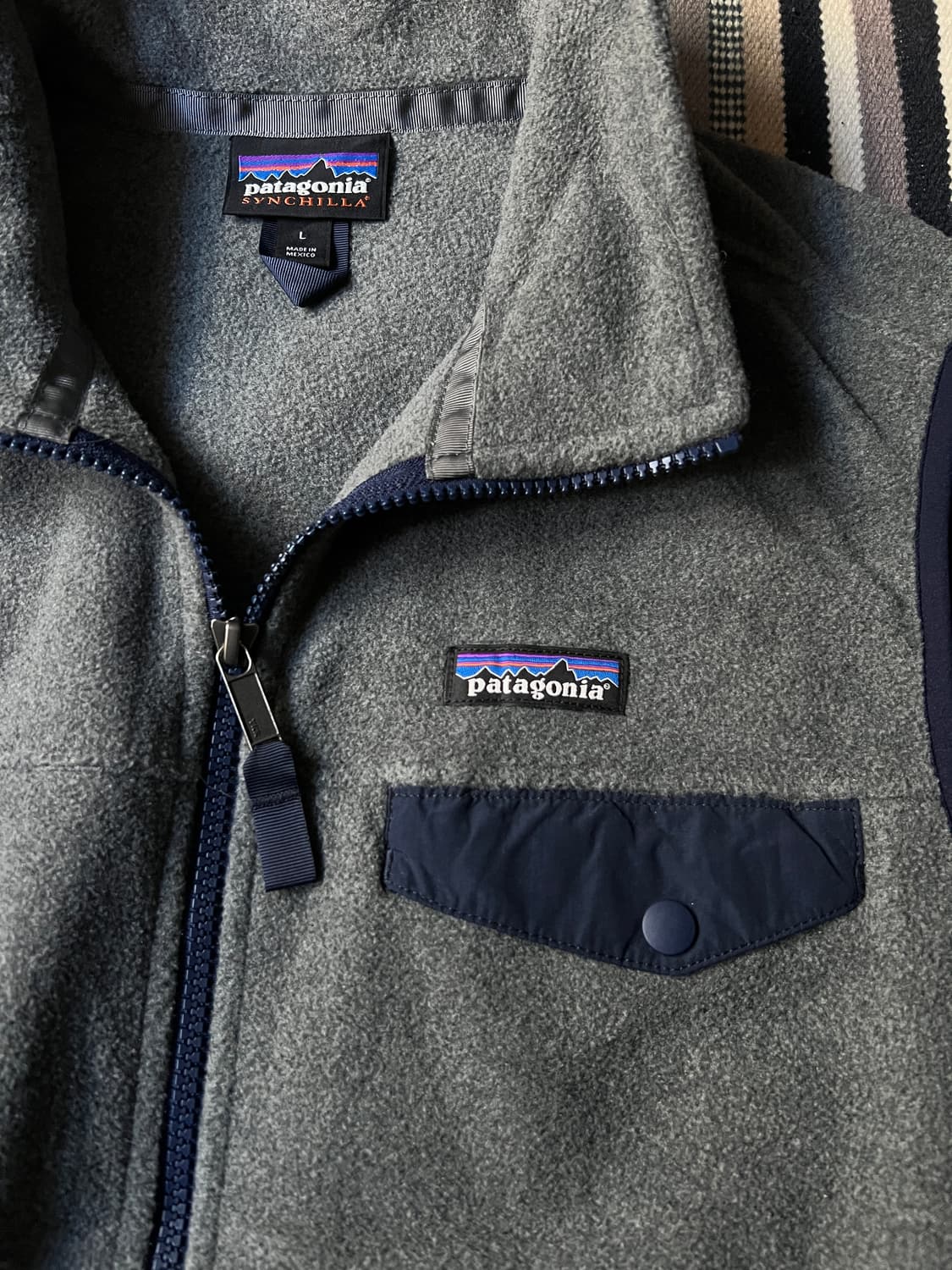 [L]파타고니아 신칠라 그레이 플리스 베스트 상품이미지3