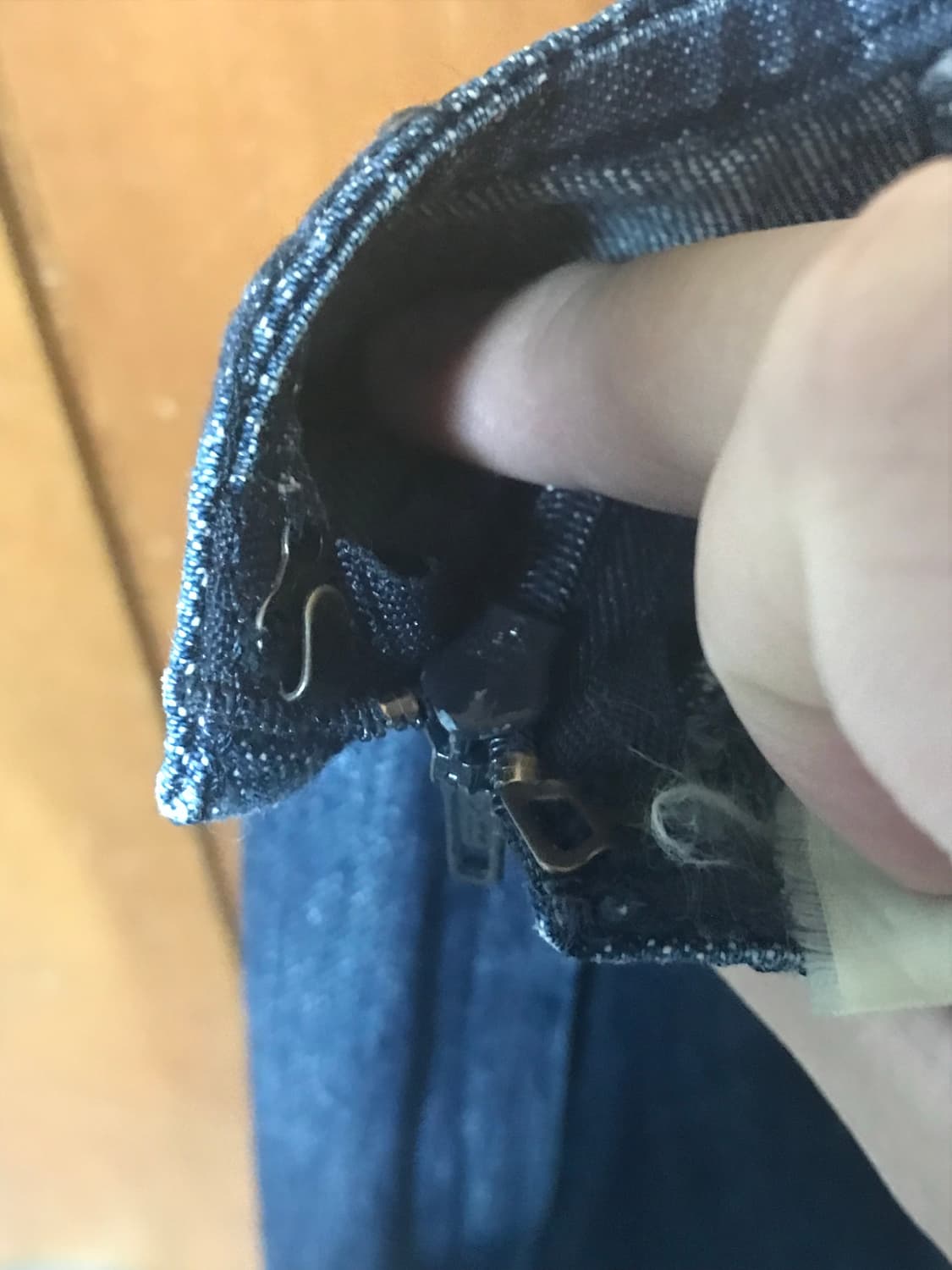 빈티지 데님 레이스 빈티지 스커트 상품이미지3