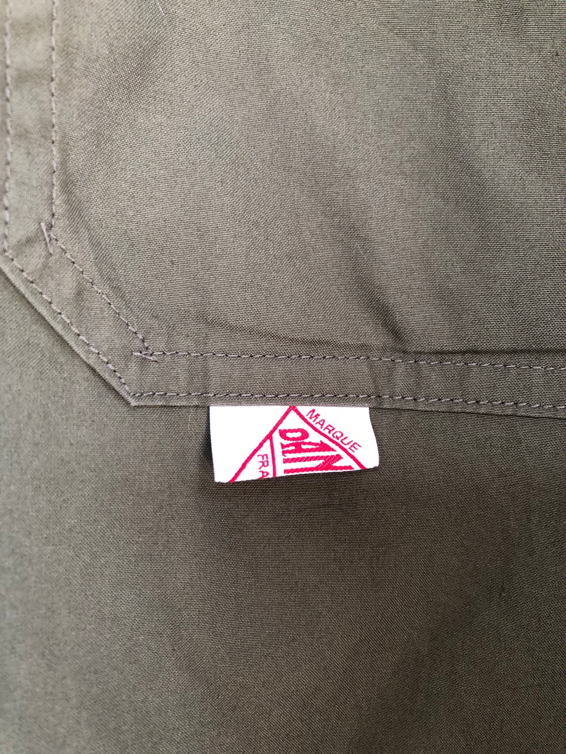 단톤 코튼 덕스탠드 카라 카키 자켓 상품이미지3