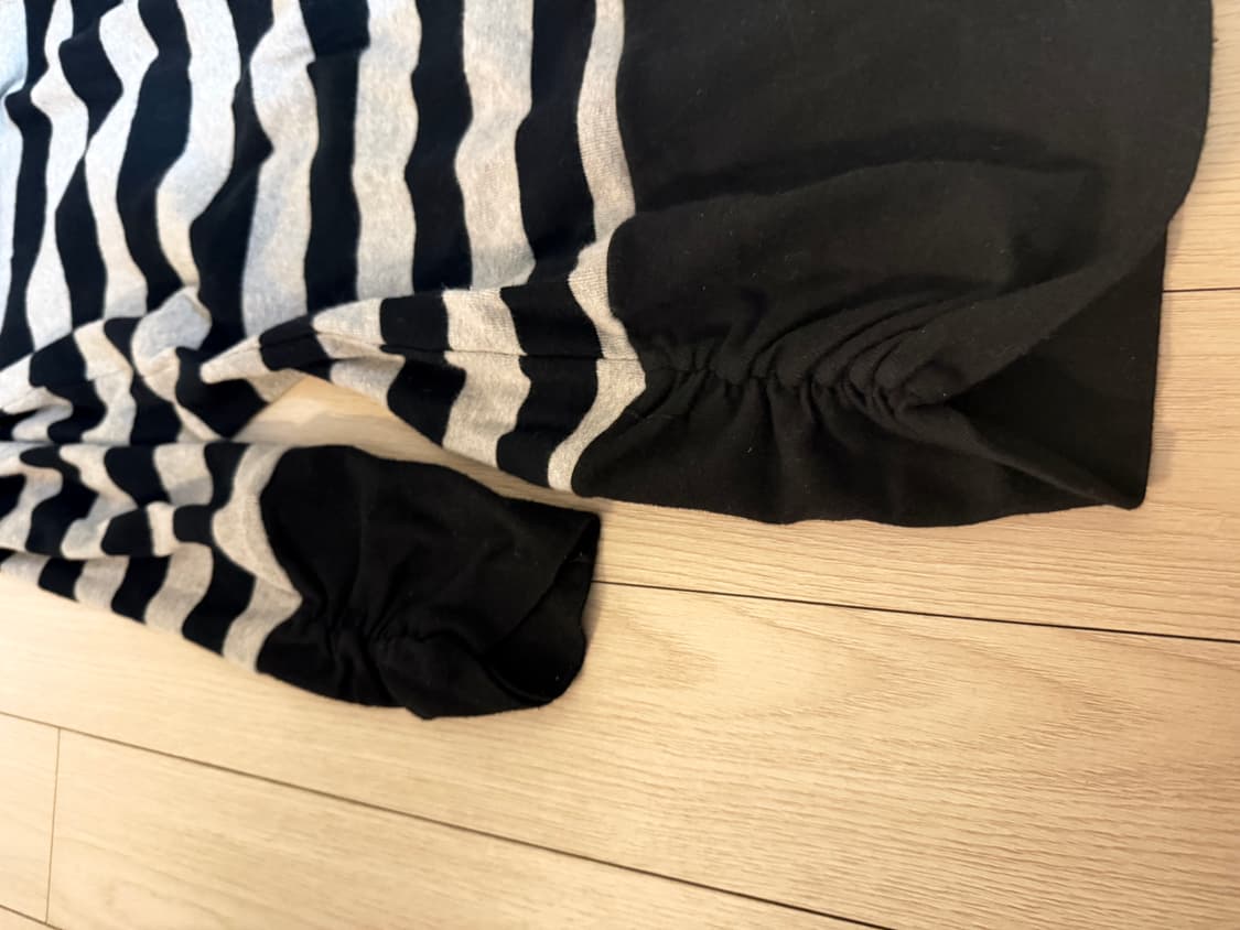 stripe turtleneck shirring point ops 상품이미지5