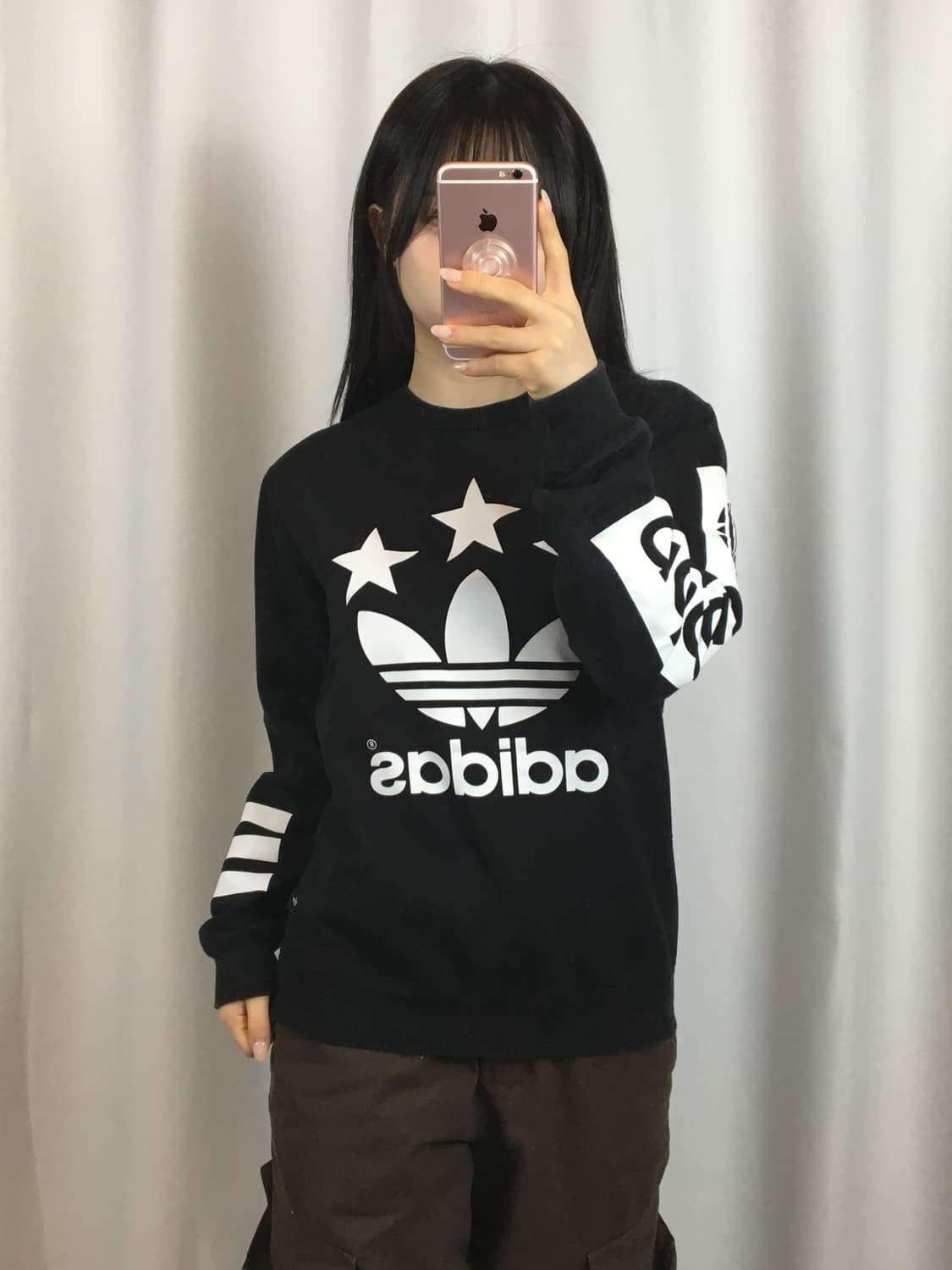 아디다스 맨투맨 블랙 adidas 상품이미지5
