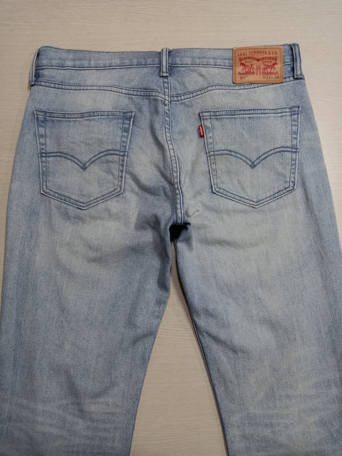 33 리바이스511 워싱 스판 슬림일자진 연청 33-436 상품이미지4