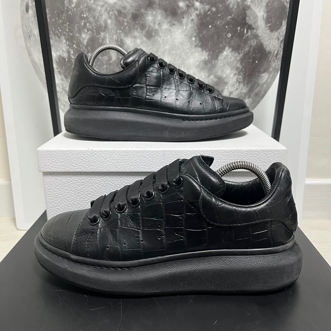 정품 40) 알렉산더 맥퀸 크로커 오버솔 스니커즈 255~260 상품이미지1