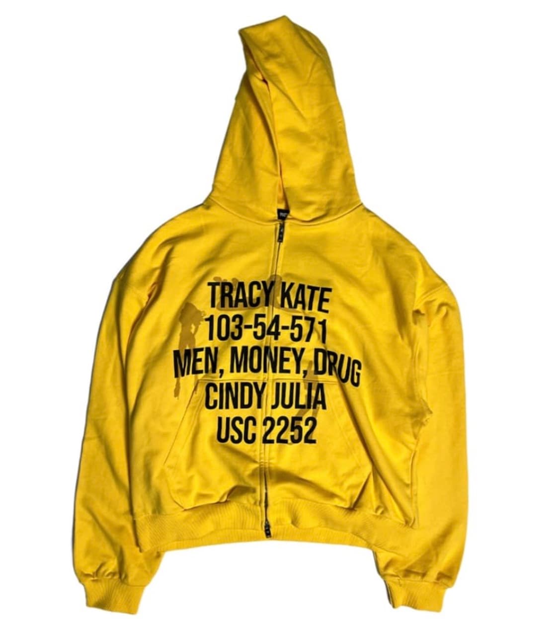 PACOSPLY TRACY ZIP UP HOODIE YELLOW 노란색 상품이미지1