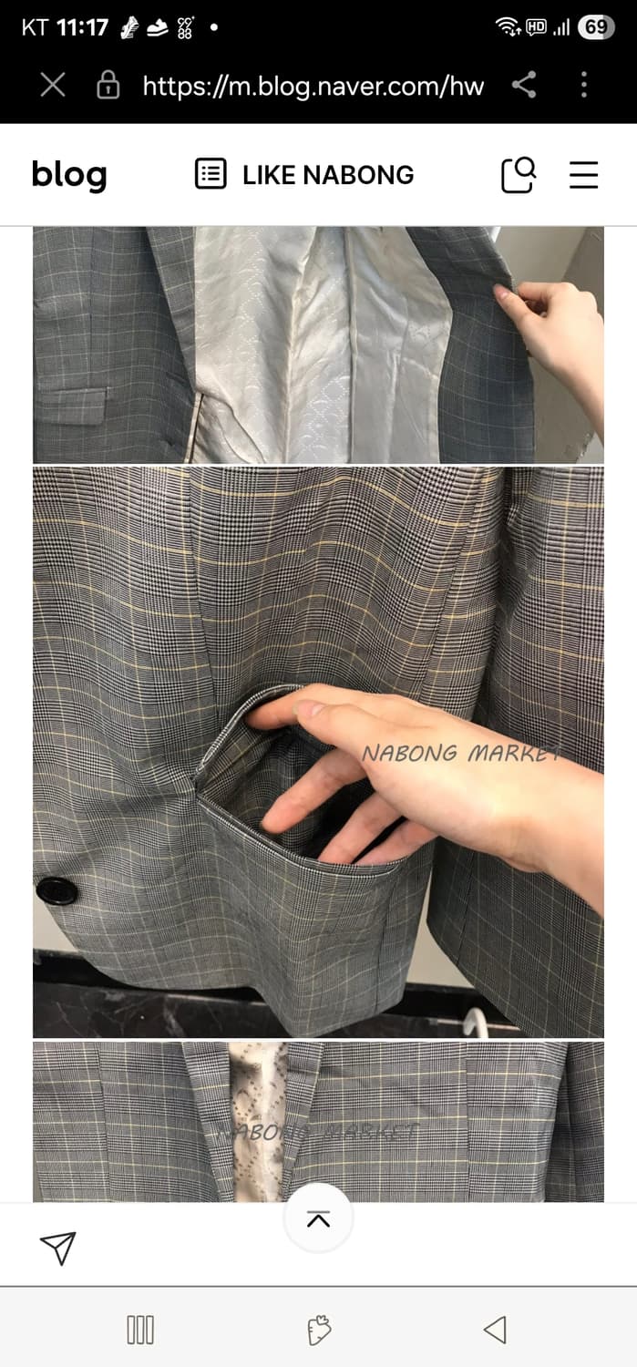 쟈딕앤볼테르 체크 블레이저 S 상품이미지9