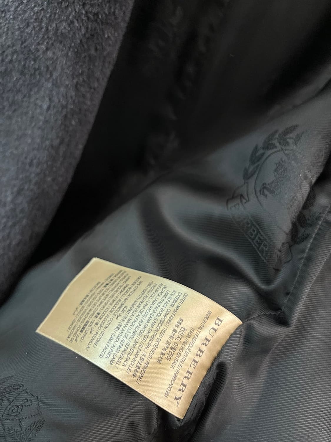 95-100) 버버리 알파카 테디베어 코트 상품이미지8