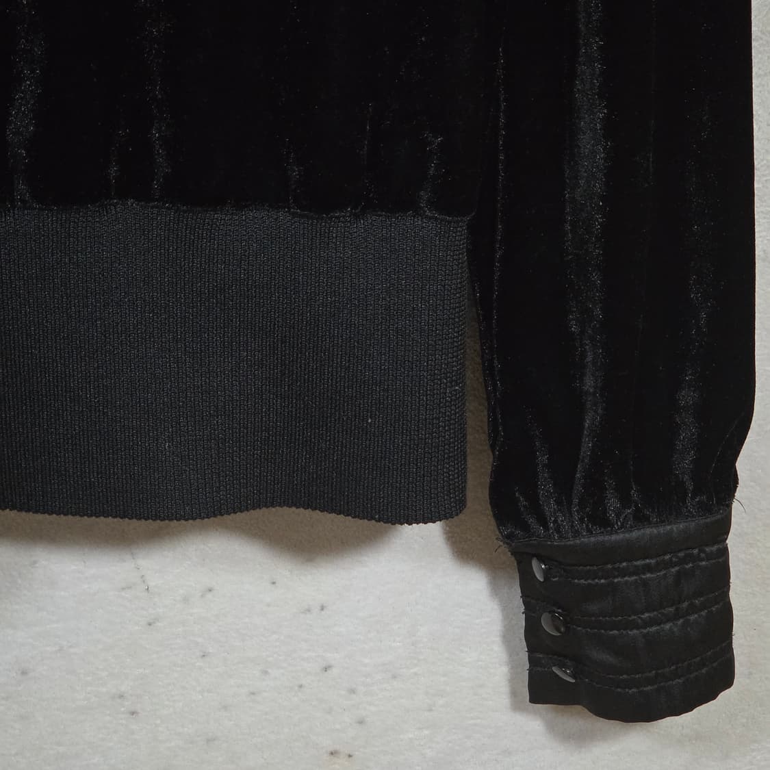 빈티지 벨벳 블랙 클래식 타이 블라우스 상품이미지7