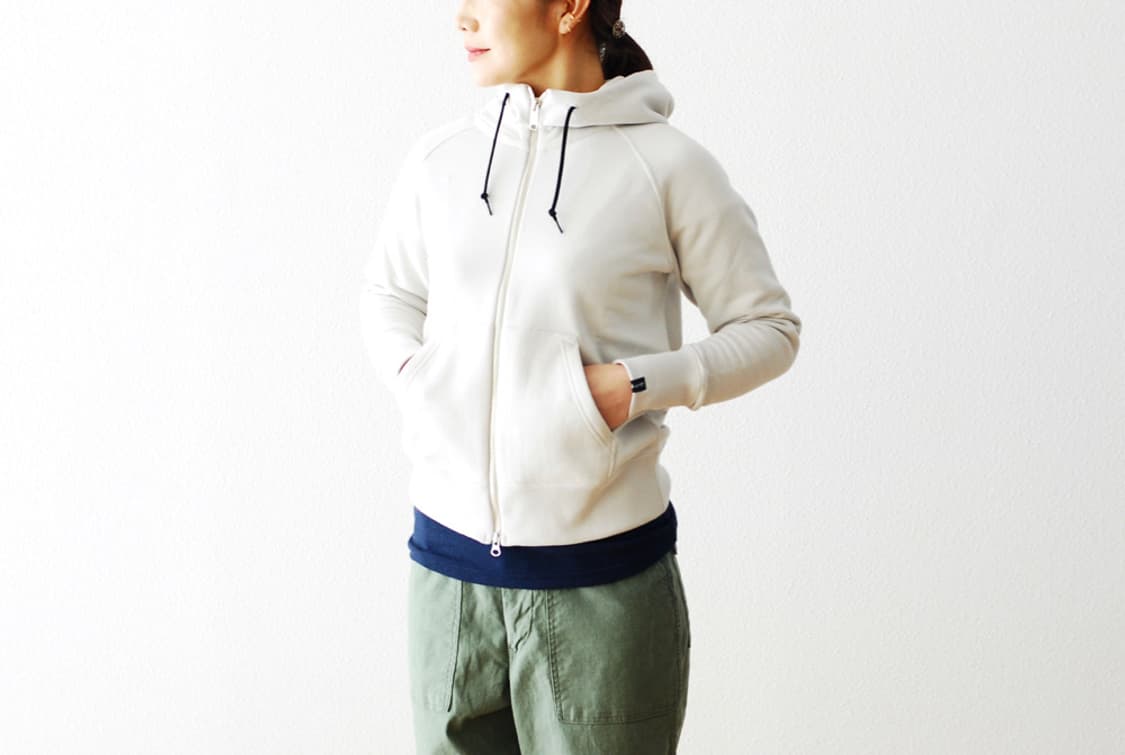 Mhl loopwheeler 스웻 후드집업 상품이미지3