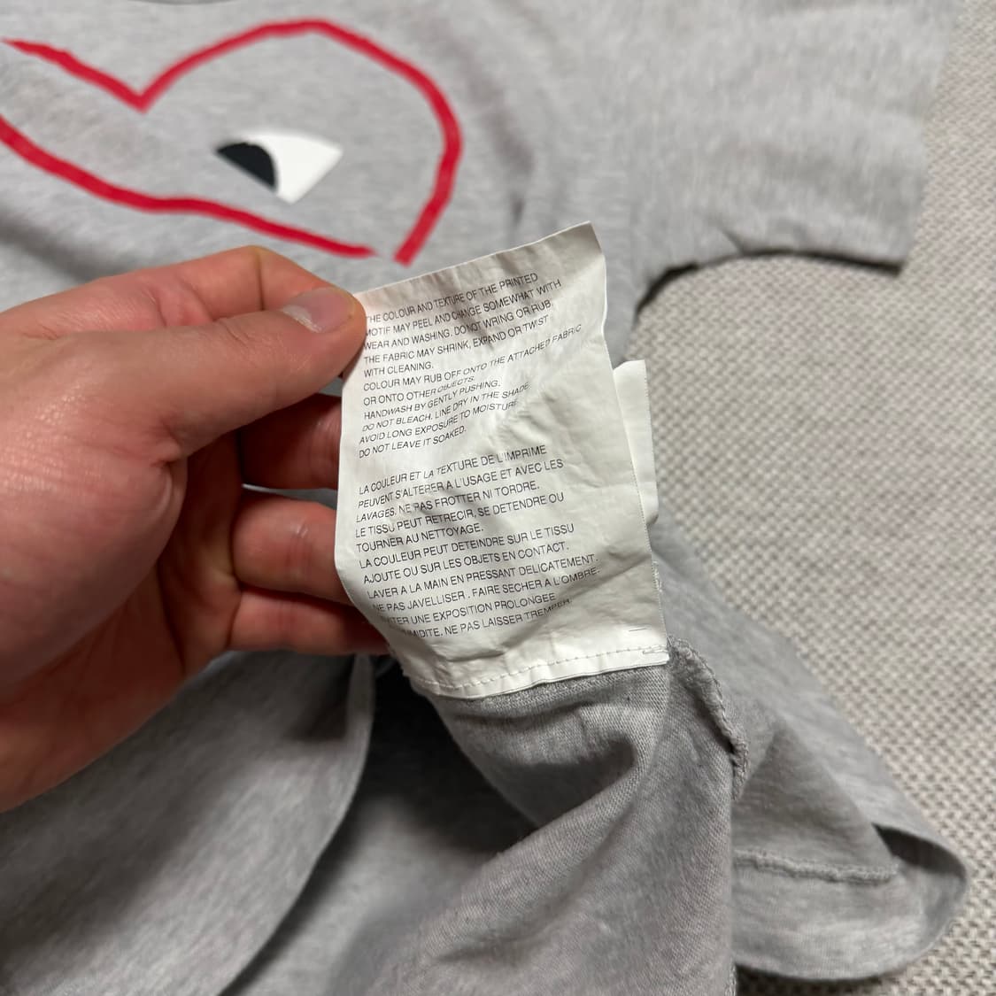 꼼데가르송 라인하트 반팔티 상품이미지5