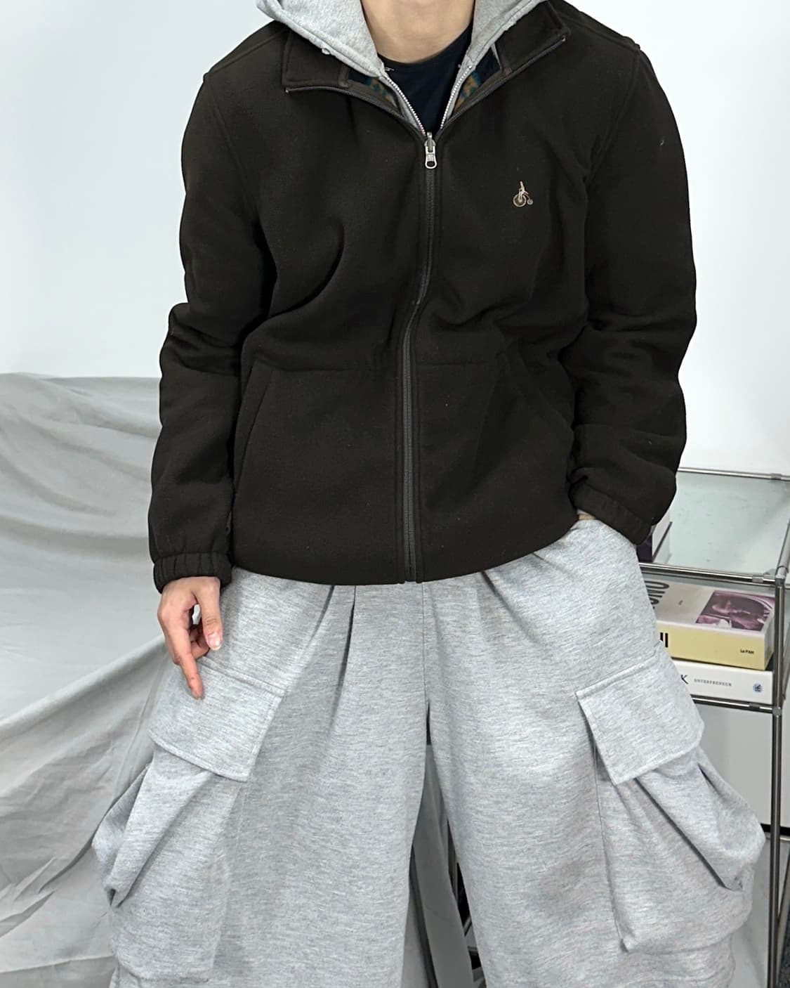 빈폴 브라운 플리스 자켓 L 상품이미지3