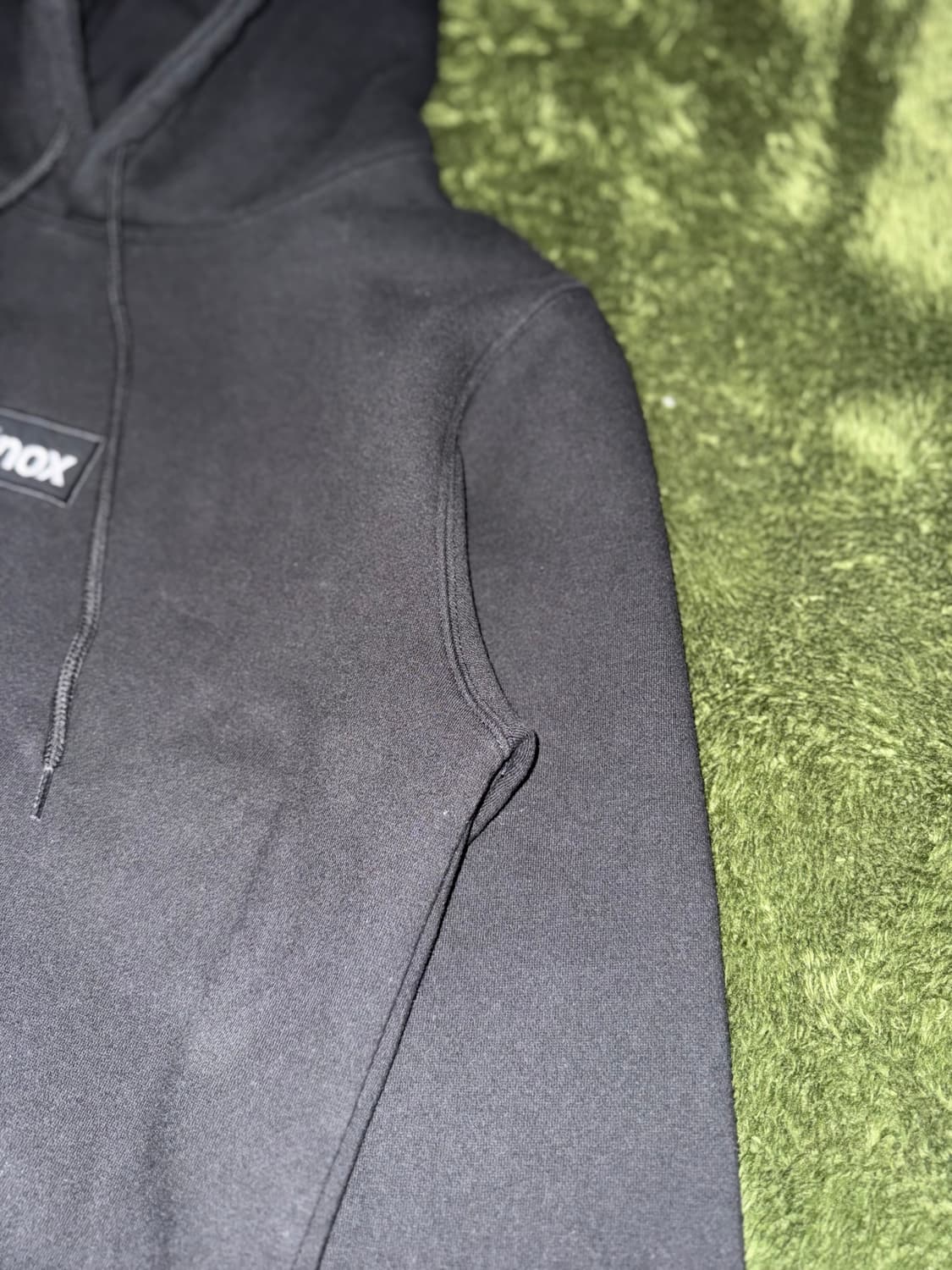 [M] 헬리녹스 X 빠더너스 박스 로고 후디 후드티 블랙 상품이미지4