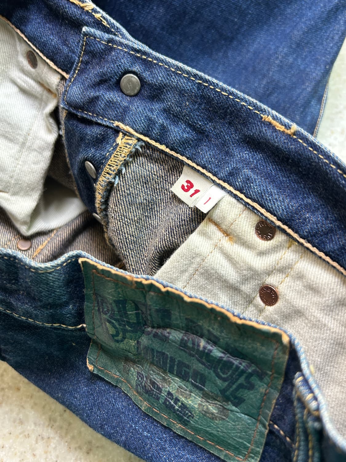 블루블루 재팬 셀비지 데님 청바지 상품이미지7