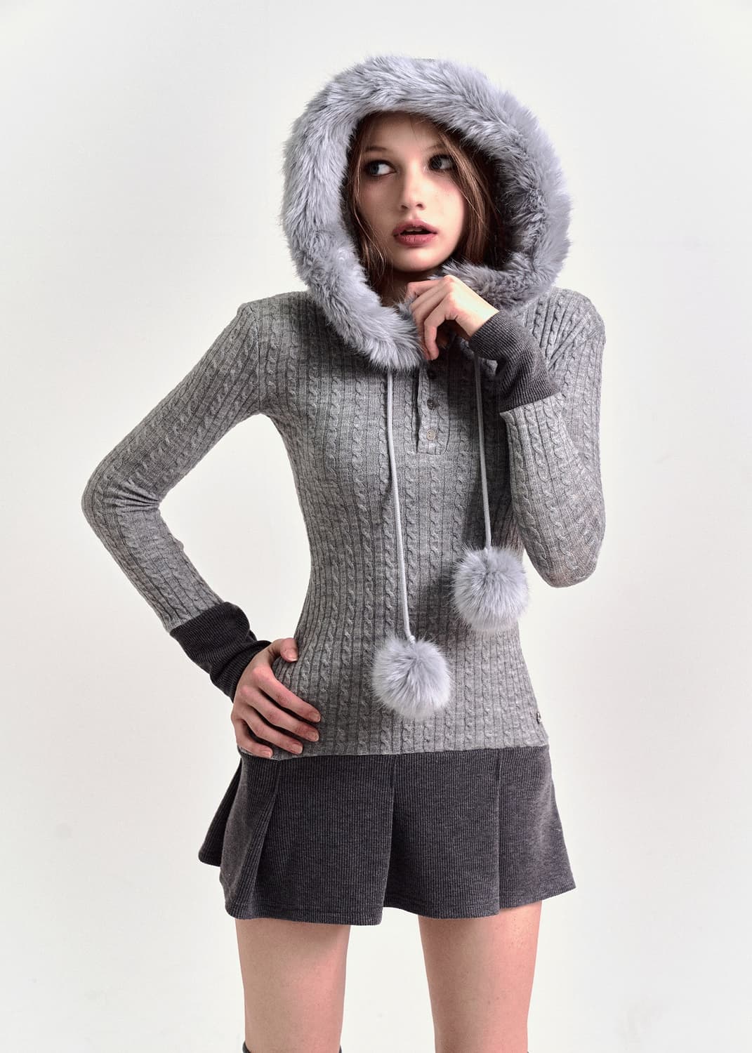 포어링 스노우볼 원피스 상품이미지5